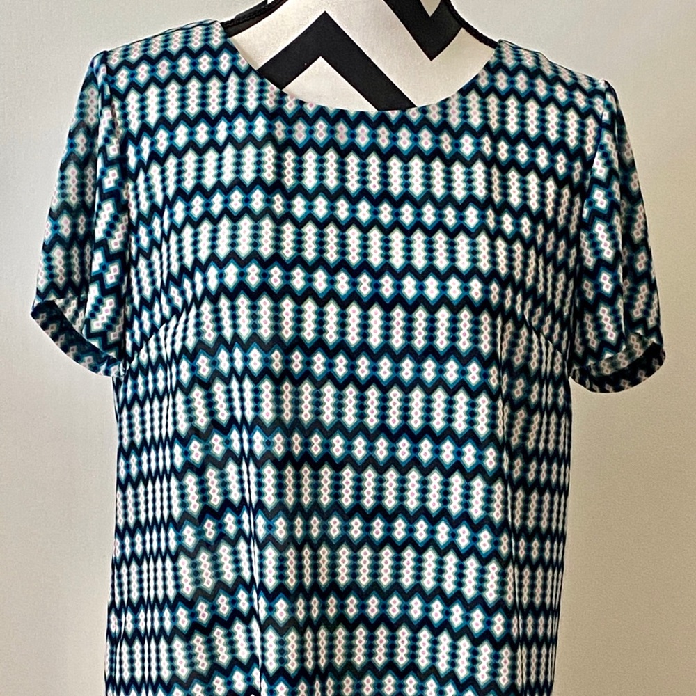 J. Crew dressy shirt with crazy design.